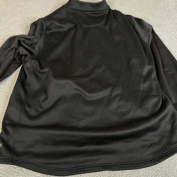 Adidas Jacket Mens 2XL Black Climaheat Full Zip Sweater Collar Golf - Picture 2 of 13